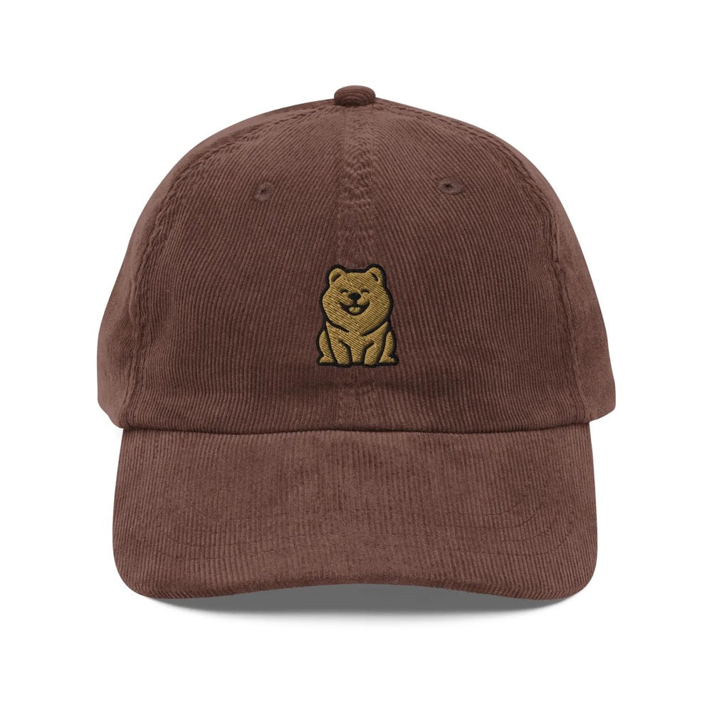 Chow Chow Corduroy Cap | Chow Chow Dog Gift | Cute Vintage Cap | Sustainable Hat