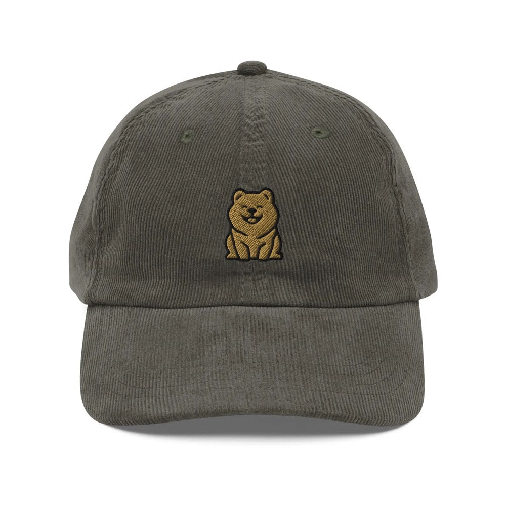 Chow Chow Corduroy Cap | Chow Chow Dog Gift | Cute Vintage Cap | Sustainable Hat