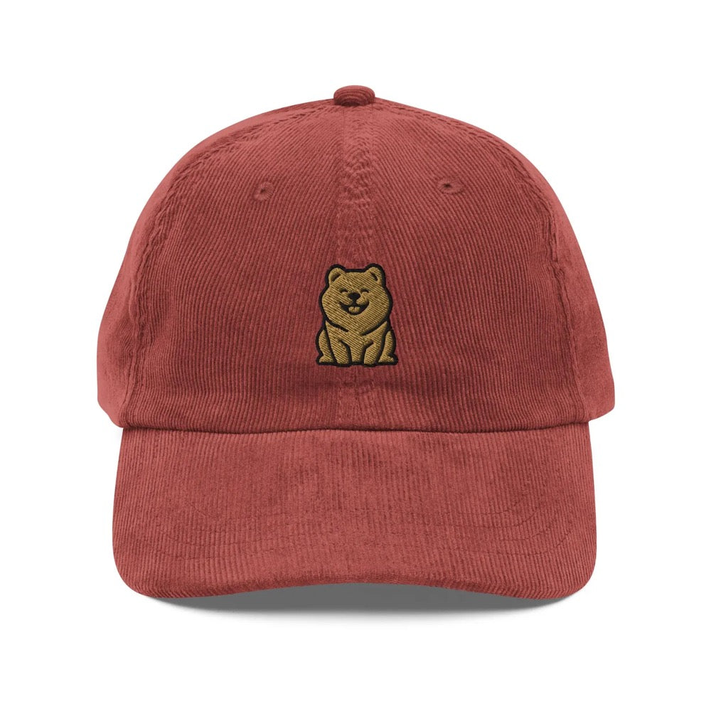 Chow Chow Corduroy Cap | Chow Chow Dog Gift | Cute Vintage Cap | Sustainable Hat